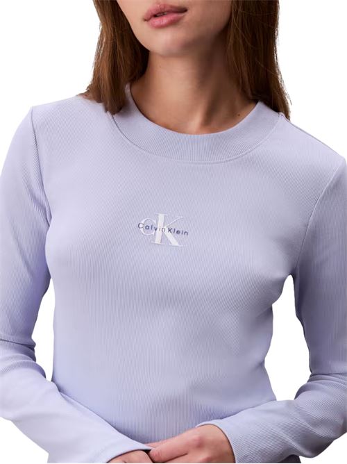 T-shirt corta a maniche lunghe Calvin Klein Jeans | LV047A803GTKF